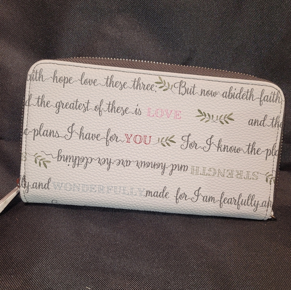 NIP Thirty One All About the Benjamins Wallet *Virtuous Verses print PRICE FIRM